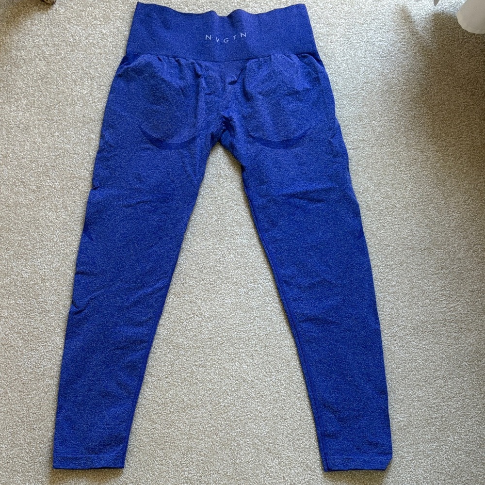 NVGTN Electric Blue Curve Seamless Leggings